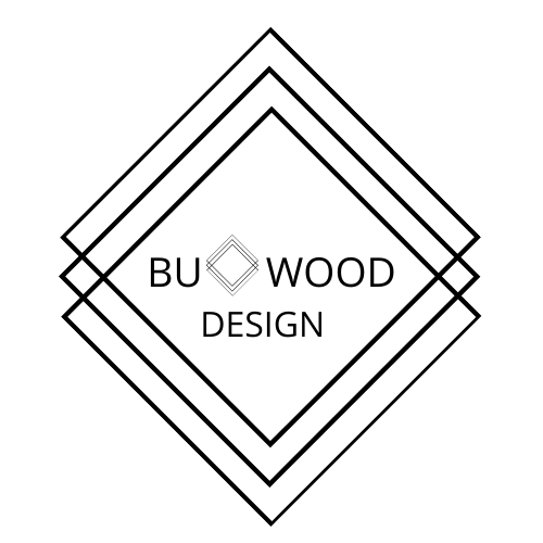 BU Wood design logotips